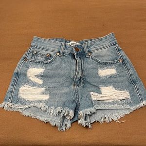 Denim shorts